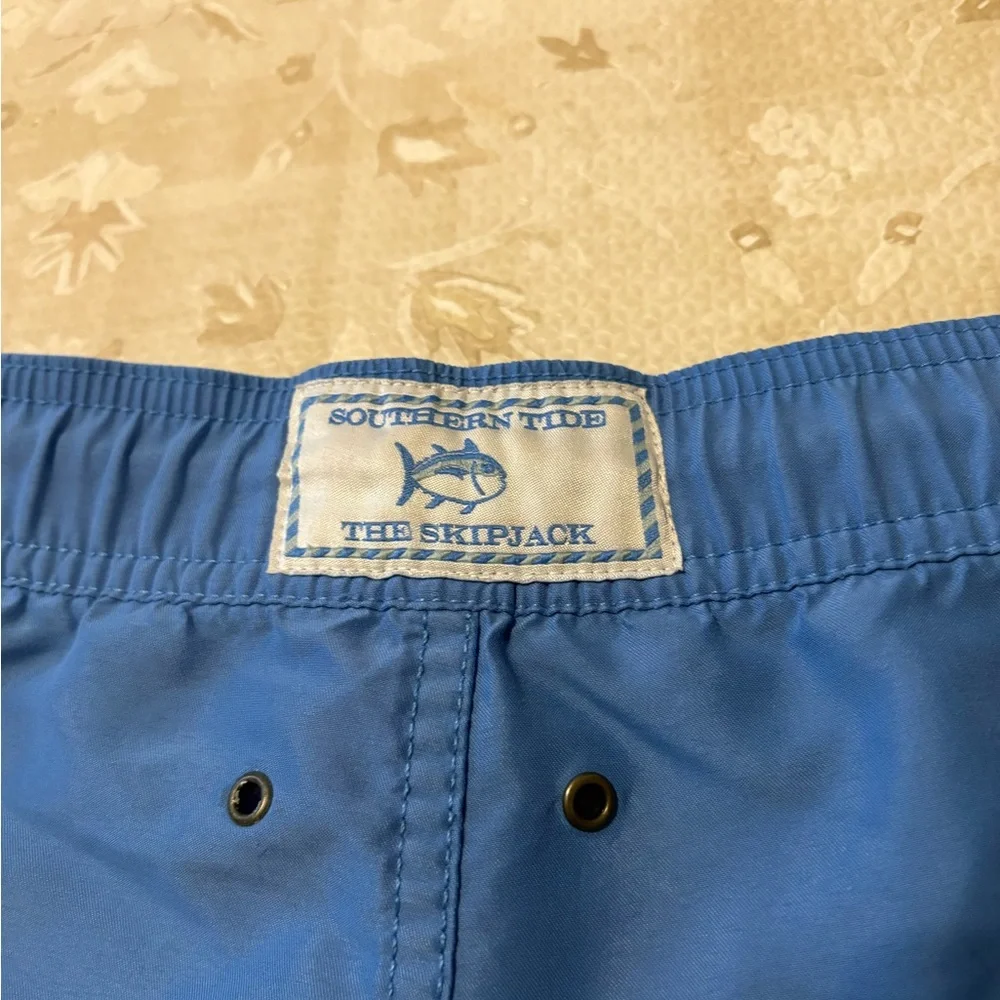 Southern Tide Blue Men's Swim Trunks - Picture 7 of 8